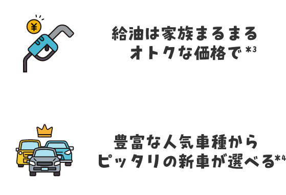 給油は家族まるまるオトクな価格で